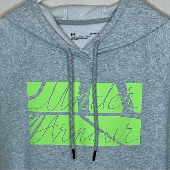 Under Armour Hoodie Sweatshirt Womens Large Gray - Picture 8 of 8